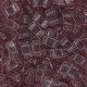 Miyuki half tila 5x2.4mm beads - Transparent smoky amethyst HTL-142